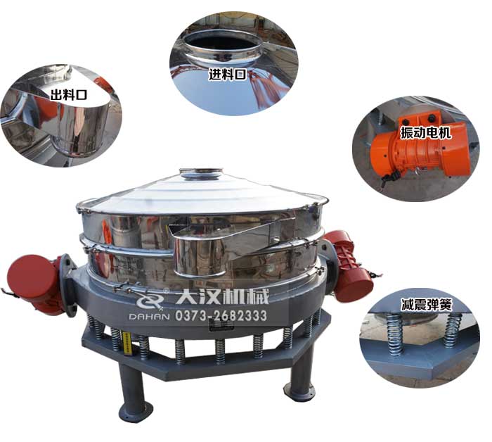 硫磺粉直排篩細節展示 硫磺粉直排篩細節展示