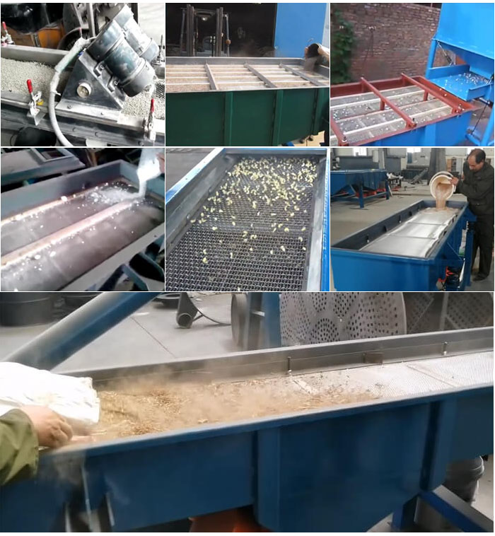 直線振動篩,石子,沙子,砂石等物料使用現場圖