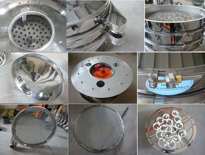 里外剖光振動(dòng)篩細(xì)節(jié):防塵蓋拋光效果,篩框拋光效果,振動(dòng)篩底座拋光效果,振動(dòng)篩網(wǎng)架拋光效果等。