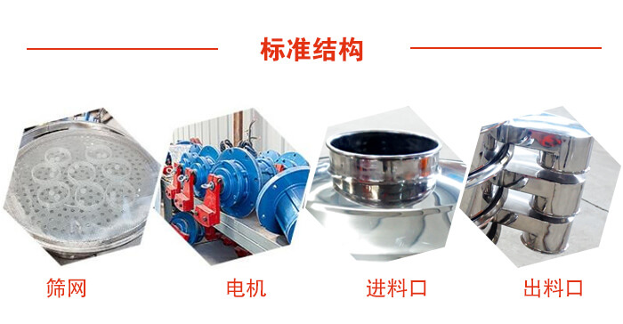標準篩,篩網,電機,進料口,出料口
